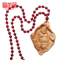 Foyou Guys natural 4A grade pomegranate stone long money chain sweater chain New Dongga Old Mountain Honolulu Buddha pendants