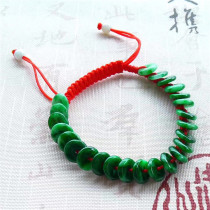 Mingkai jade jade Myanmar natural A goods Jade full green spicy green safety buckle bracelet with certificate