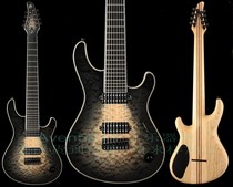 Mayoness Regius Djentlemen Series 8 string transparent black electric jet