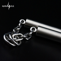 Power heavy stick nunchakus plus type gravity stick sanding stainless steel practical nunchaku 550g 730g