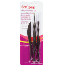 American Sculpey Soft Pottery Basic Beginner Making Tools Three Piece Clay Jewelry Crafts Handmade