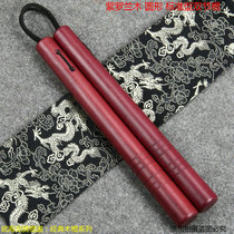 Violet color-changing wooden nunchaku rope actual combat economic Wooden nunchaku two-chaku