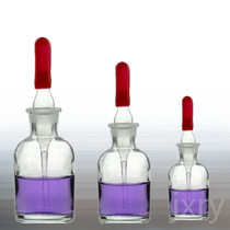 High quality 30mL glass dripping bottle White transparent frosted dropper chemical experiment consumables equipment supplies teaching equipment