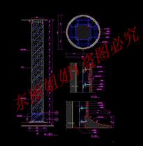 A building marble column CAD detailed cad drawings interior decoration dwg drawings