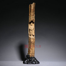 Bamboo forest Guanyin Indonesian Agarwood Sutra Guanyin statue All-natural fragrance Pure handmade carved root carved wood carved ornaments