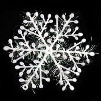 Christmas tree dress hanging ornaments snowflake Christmas supplies pendant snow flake Christmas decoration gift (3 pieces)