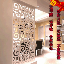 Full hollow wood carving board PVC wood-plastic board through the flower grid TV background wall ceiling screen partition decoration