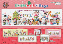 Cross stitch electronic figure redraw source file-SODA SO-G68 Christmas small village cartoon Christmas