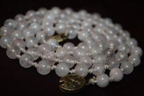 (Antique jewelry) Old natural crystal crystal necklace solitary products in the late Qing Dynasty