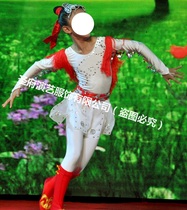 Order peach and plum Cup Dance small white horse dance costume solo dance Little White Horse Mongolian dance costume