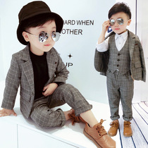 Boys and children boys suit suit handsome fashion British foreign style mens treasure small suit children Boy dress