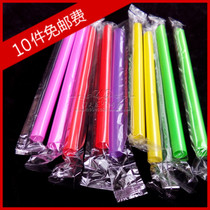 Disposable milk tea straw Color independent packaging straw Single packaging straw Coarse straw Pearl straw