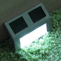 2022 new 2LED stainless steel solar staircase light太阳能灯