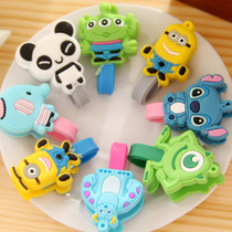 Japanese and Korean creative stationery cute classic cute cute Bubes snap button Winder silicone wire finisher