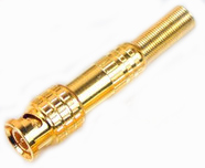 BNC all gold - free solder - free video plug Q9 brass core suspension finishing 75 - 5 joint