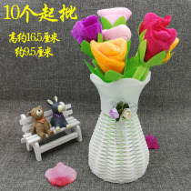 P2041 imitation basket plastic vase 10 start simulation dry flower pot flower pot 2 yuan shop stall night market goods