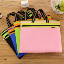 8k file bag A3 Art bag large capacity A4 zipper bag double canvas portable storage bag information bag