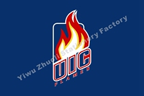 Illinois Chicago Flames Illinois University Chicago Fire Team NCAA Flag