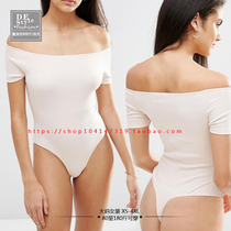 New adult womens large size top one-shoulder slim-fit T-shirt one-piece dance practice suit cotton bottoming shirt