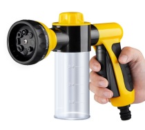8 Functional foam water gun wash shower foam cleaning gun foam gun foam water gun connected to tap water