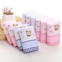 Wash face napkin cartoon romantic bear childhood soft absorption cute little towel 0363