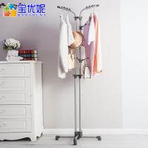 Baoyouni hanger Floor-to-ceiling bedroom household simple modern living room hanging bag rack Multi-function stainless steel coat rack