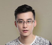 Pagoda nearsighted finished eye finished pure titanium far view tide frames radiation-resistant male titanium alloy neutral half-frame spectacle frame