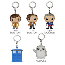 The official version of the Doctor Who Film and Television Around 10 11 12th generation Dr. funko pop hand-held keychain pendant