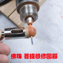 Bodhi root peeling grinding garden Buddha beads grinding needle Fixing needle Wen play DIY tool Emery glass hole opener