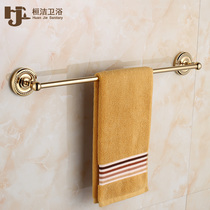 Towel rack single pole gold brass towel bar bathroom toilet towel rack bathroom towel rack bathroom hardware pendant