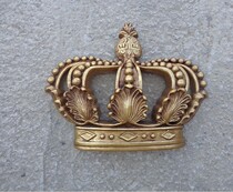 New European style home bar hotel retro gold wall pendant crown wall decoration crafts wall stickers