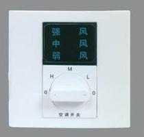  Hot-selling central air conditioning three-speed switch thermostat fan coil control panel green small LCD screen