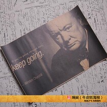 Portrait of former British Prime Minister Winston Churchill poster Winston Churchill quotes 4K