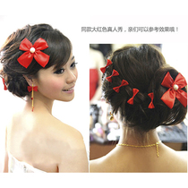 Wedding jewelry bridal makeup accessories Red Eight sets cheongsam wedding headdress bride floral headdress wedding accessories