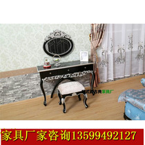 Neoclassical Sample Rooms European-style Solid Wood Engraving Dresser bedroom Makeup Table Dresser Composition Movie Dresser Dresser