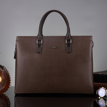 Brand mens leather bag Shoulder crossbody handbag mens bag cross section cowhide business briefcase Business bag large capacity
