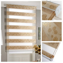 Spring South Korean double-layer soft curtain shading roller curtain silver jacquard curtain custom partition curtain finished