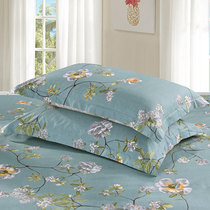 Pillow Full Cotton Cotton Pair Couple Large Single 48 * 74cm Adult Garden Flower 100% Cotton Envelope Pillow Case