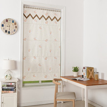 South Spring Roman curtain roller curtain curtain blackout living room bedroom study lifting partition door and window cute bear-waterproof
