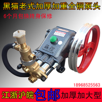 Shanghai Black Cat commercial high pressure cleaning machine pump car washing machine head 55 type 58 type 40 type all copper pump head