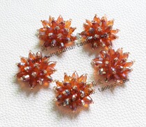 32mm round crystal shoes flower sandals single shoes decoration clothes chest decoration DIY hair accessories hat decoration material