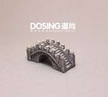 Simulation miniature of ancient Chinese construction of stone arch bridge girder model scene resin micro-scene hand decoration