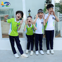 Primary and secondary school uniforms Summer Games Short sleeves Pants Casual Suit for men and women Childrens class clothes Teacher Leisure clothing