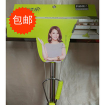 Meitianle Pistachio stainless steel double roller stick type rubber cotton tow Hand-washing mop mop absorbent sponge tow