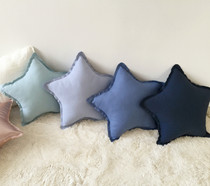 In Green creative handmade small stars cotton pillow sofa bed cushion pillow