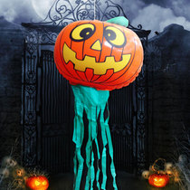 Hibao Halloween decorations Little Ghost Pumpkin Monster Inflatable Decorative Band Ghost Mask Fool Toys