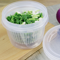Japan imported kitchen onion ginger garlic fresh box Refrigerator drain fresh storage Plastic sealed box with lid