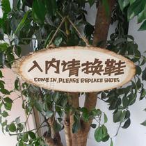  Please change the shoe brand engraving wooden brand listing custom-made hand-painted European pastoral style wooden listing