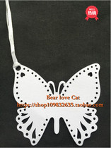 DIY blessing card message card Christmas greeting card party decoration card butterfly 50