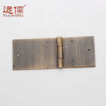 Antique Ming and Qing furniture copper fittings brass hinge wardrobe brass hinge shake leather YRF194
